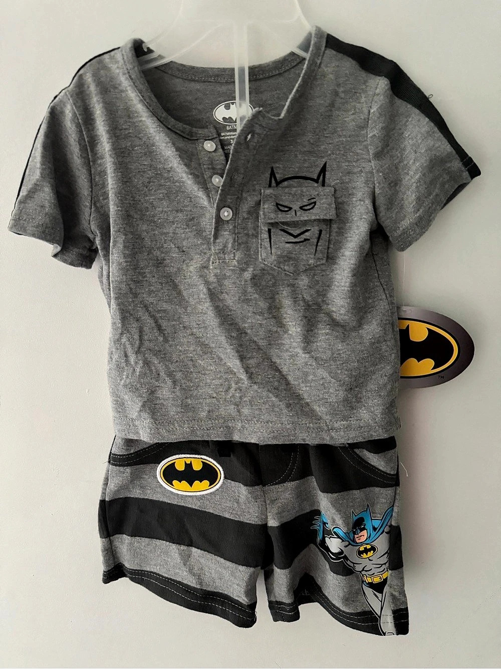 Batman Graphic Matching Set 3-6 months